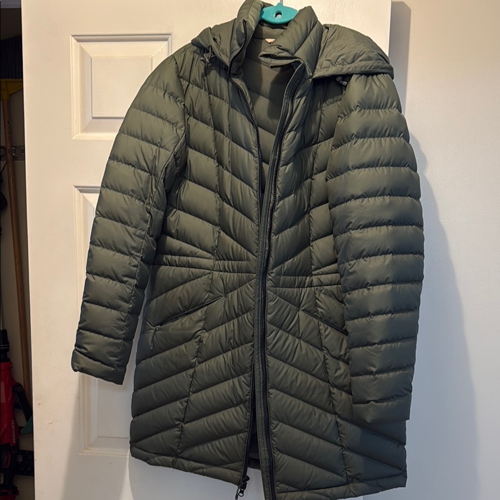 Duluth Trading Co Teal and Gray Quilted Jacket
